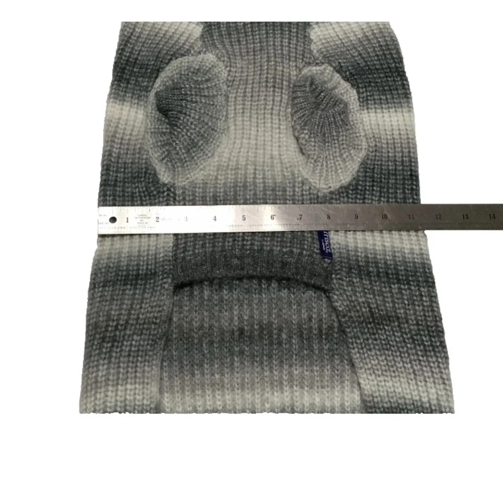 Frisco Pet Apparel XL Dog Gray Ombre Pullover Hooded Sweater